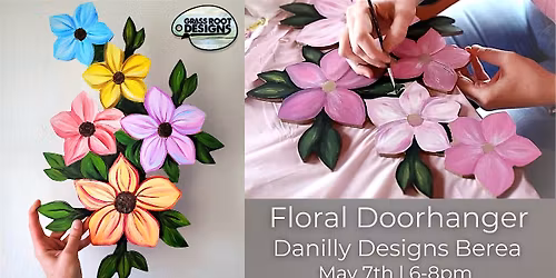 Floral Doorhanger Paint Party | Danilly Designs Berea