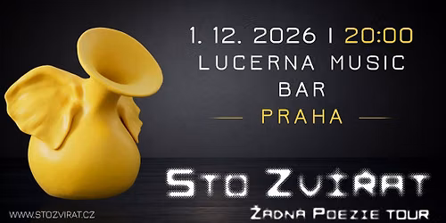 Sto zv\u00ed\u0159at - Praha, Lucerna Music Bar (k\u0159est alba)