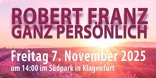 Robert Franz im S\u00fcdpark Klagenfurt