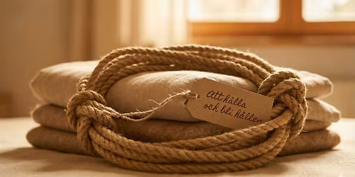 Att h\u00e5lla och bli h\u00e5llen \u2013 En mjuk mellandagspaus med rep