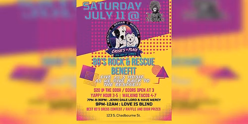 Dog Days of Summer: 80's Rock & Rescue Benefit