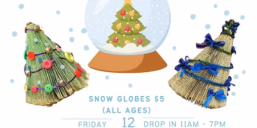Art From the Heart Presents: Snow Globe and Book Christmas Trees