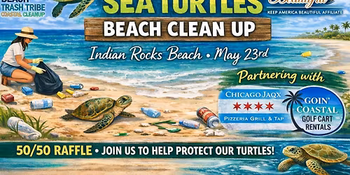 Save the Sea Turtles Beach Clean Up on IRB