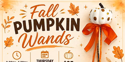 Fall Pumpkin Wands