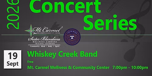 2026 Concert Series - Whiskey Creek Band