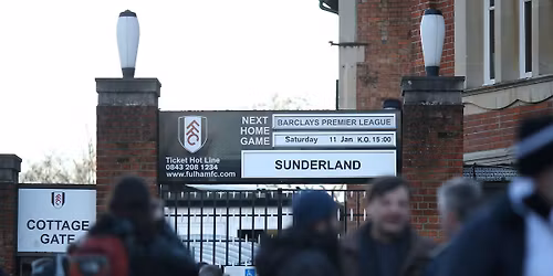 Fulham FC vs Sunderland FC at Craven Cottage