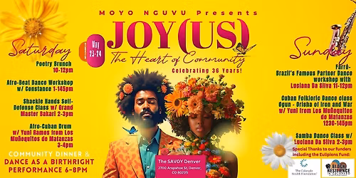 Joy(Us): A Weekend of Poetry, Martial Arts, Dance, & Music