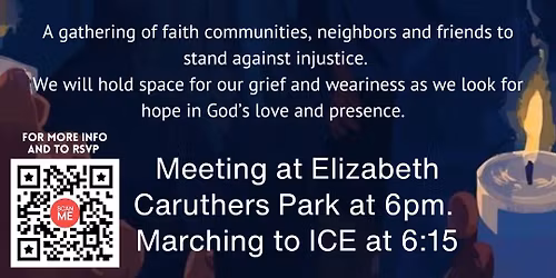 Candlelight Vigil-Blue Christmas at immigration facility 