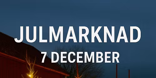 Julmarknad p\u00e5 Bistro G\u00e5rden