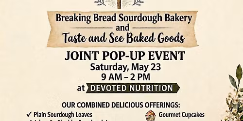 Sweet & Savory Baked Goods Pop-Up Event
