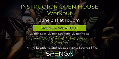 Spenga Instructor Open House Workout