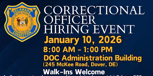 Correctional Officer Hiring Event