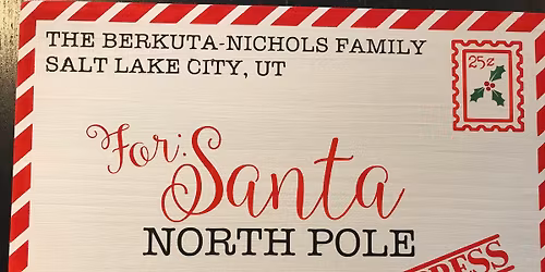 Santa's Letter sign & Sip