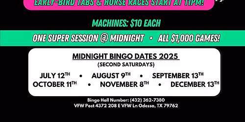 VFW Midnight Bingo