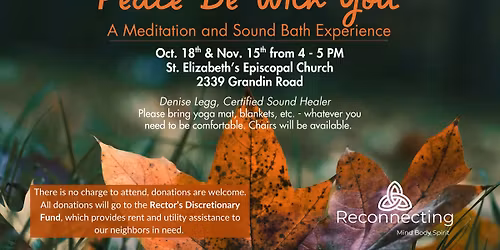 Peace Be With You: Meditation and Sound Bath