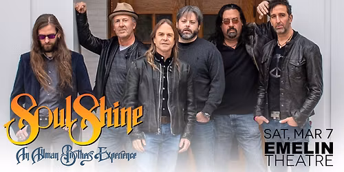 SoulShine: An Allman Brothers Experience returns to the Emelin Theatre