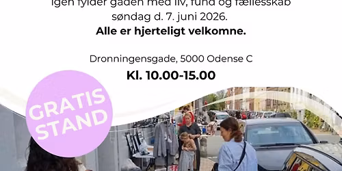 Loppemarked p\u00e5 Dronningensgade 