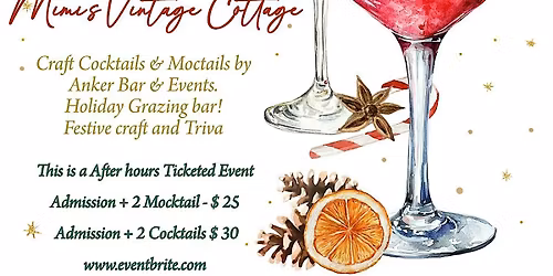 Gather around the Mistletoe Sip & Shop