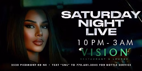 SATURDAY NIGHT LIVE @VISION LOUNGE