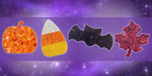 Pumpkin, Bat, Candy Corn, or Maple Leaf Mosaic Class