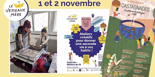 ATELIERS CR\u00c9ATIFS aux CASTAGNADES de Vesseaux !