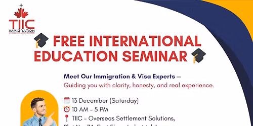 \ud83c\udf93 FREE INTERNATIONAL EDUCATION SEMINAR \ud83c\udf93