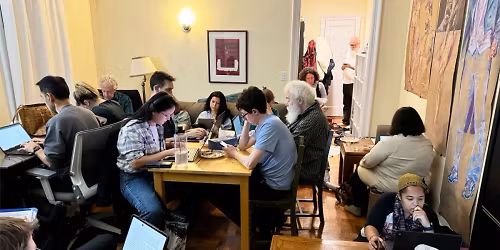 Writing group meeting in Washington Heights