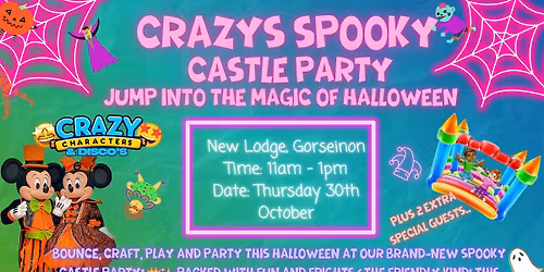 \ud83c\udf83\ud83c\udff0 Crazy\u2019s Spooky Castle Party \u2013 Halloween Edition \ud83c\udff0\ud83c\udf83 (New Lodge)