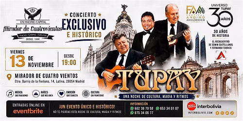 TUPAY EN MADRID \u2013 UNA NOCHE HIST\u00d3RICA