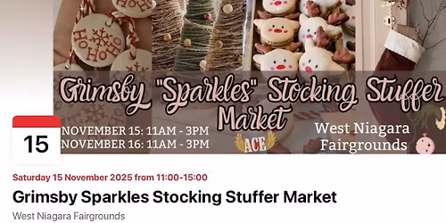 Grimsby Sparkles Stocking Stuffer Market by: All Canadian Events