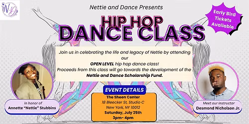 Hip Hop Fundraiser Dance Class