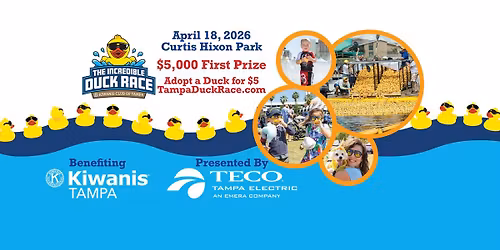 10th Annual Incredible Duck Race benefiting The Kiwanis Club of Tampa