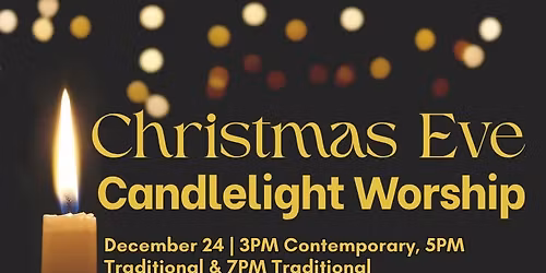 Christmas Eve Candlelight Worship - Indianola First UMC (3PM ,5PM, & 7PM)
