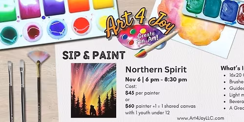Sip & Paint Northern Spirit