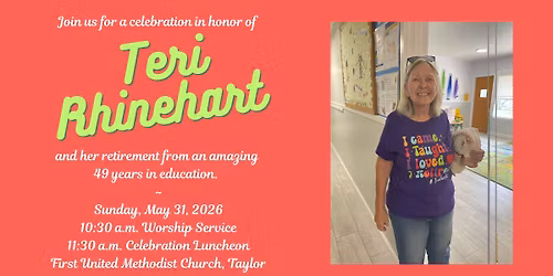 Retirement Celebration Honoring Teri Rhinehart