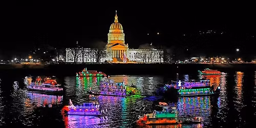 Charleston W.V. Christmas Lighted Boat Parade, Lights of Love, and CPD Toy Drive