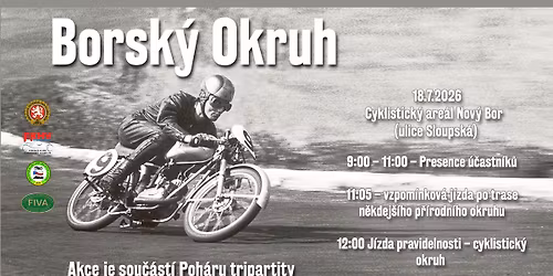 Borsk\u00fd Okruh - vzpom\u00ednkov\u00e1 j\u00edzda historick\u00fdch vozidel a youngtimer\u016f, j\u00edzda pravidelnosti