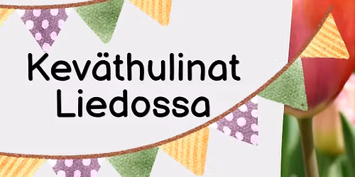 Kev\u00e4thulinat Liedon kaupungintalon puistossa