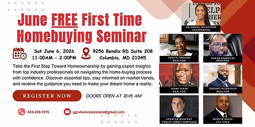 FREE First Time Homebuyer Seminar