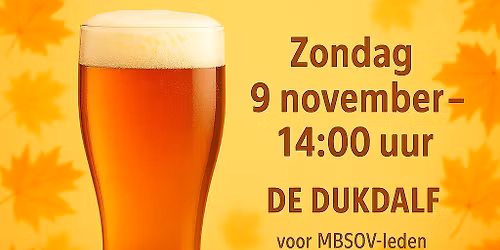 MBSOV-leden: Herfst Bock "rondje in de Dukdalf"