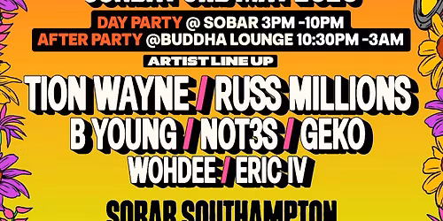 SOUTHAMPTON: TION WAYNE \/ RISS MILLIONS\/ B YOUNG\/ NOT3S \/ WOHDEE\/ GEKO \/ ERIC IV LIVE