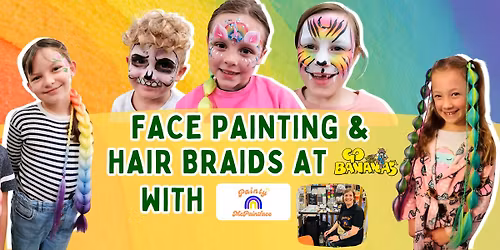 Painty McPainface Face Paining and Hair Braiding at Go Bananas