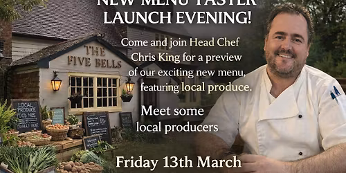 New Menu Launch - Free Taster Evening