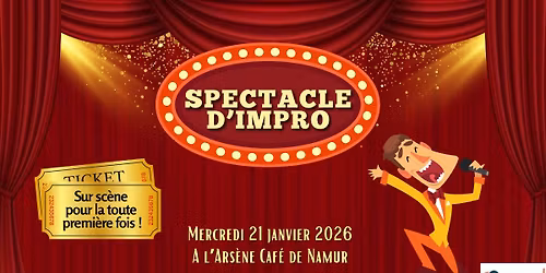 Spectacle d'impro "Premi\u00e8re sc\u00e8ne"- par les On Stage de Namur