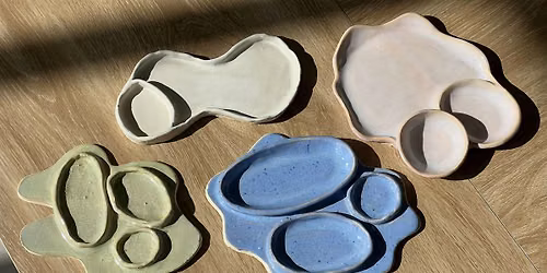 Snack Dish or Picnic Tray Pottery Class- Intro to Ceramics Workshop