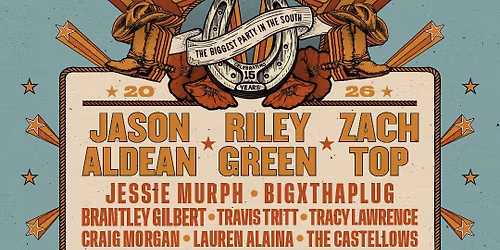 Rock The South: Jason Aldean  Brantley Gilbert  & BigXThaPlug - Friday