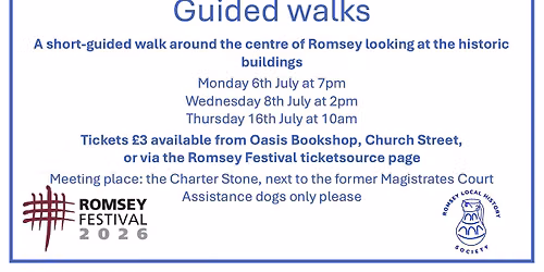 Guided walk of historic buildings in Romsey centre