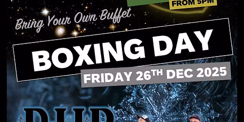 BOXING DAY BASH - LIVE ENTERTAINMENT