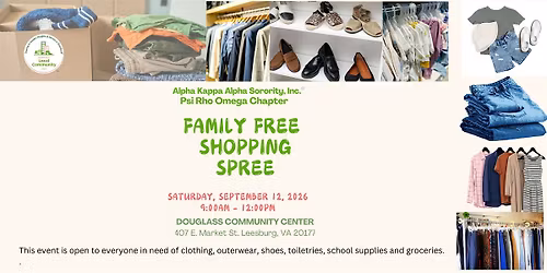 2026 Family Free Shopping Spree