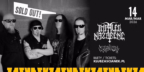 Impaled Nazarene | SUPPORT: Witchfuck | 14\/03\/2026 | Krak\u00f3w, Klub Za\u015bcianek
